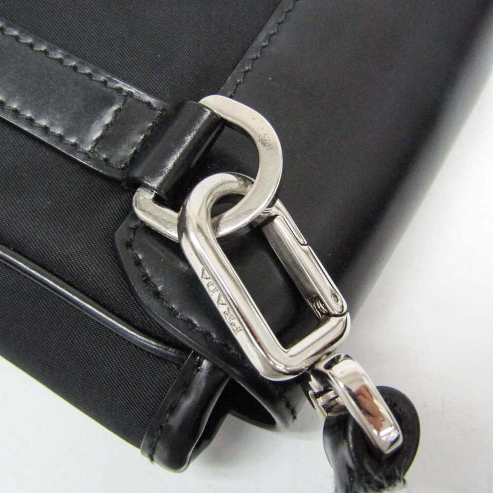 PRADA Black Leather Shoulder Bag - Picture 10 of 16